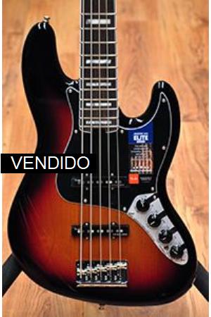 Fender American Elite Jazz Bas V Sunburst RW